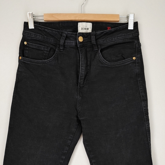 Sezane Perfect Slim Jeans Organic Cotton Black Size 30 - Picture 10 of 16